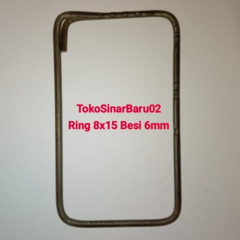 Begel Ring Cincin 8x15 besi 6mm