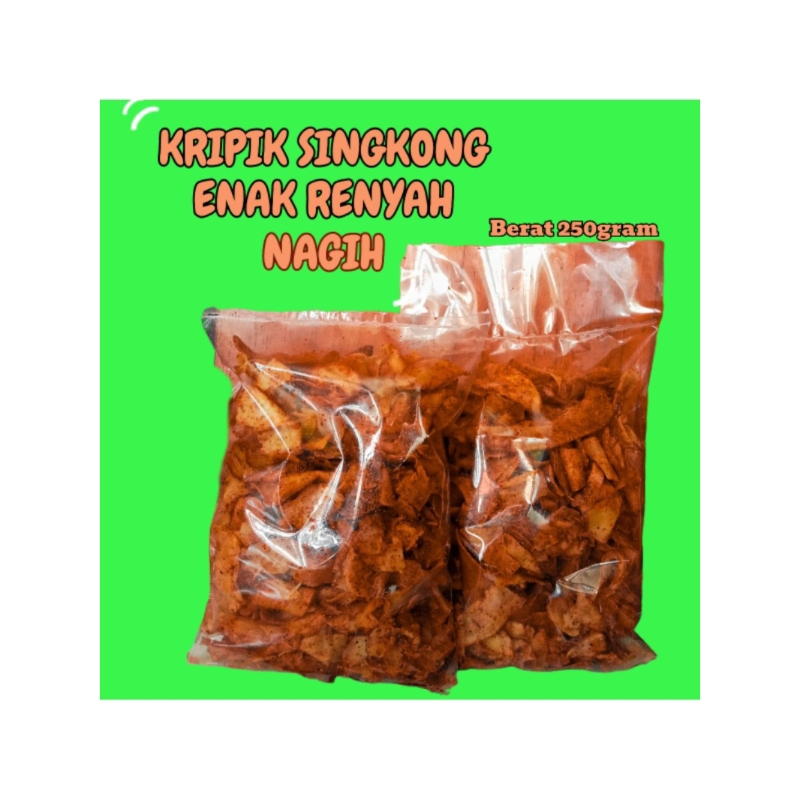 

Kripset 250gram Keripik Singkong Extra pedas renyah