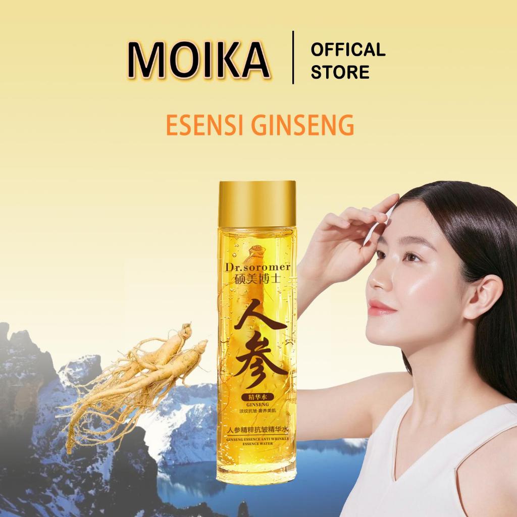 MOIKA Ginseng Esensi Wajah Anti Penuaan Esensi Peptida Esensi Ginseng Kolagen Kulit Wajah Esensi Pel