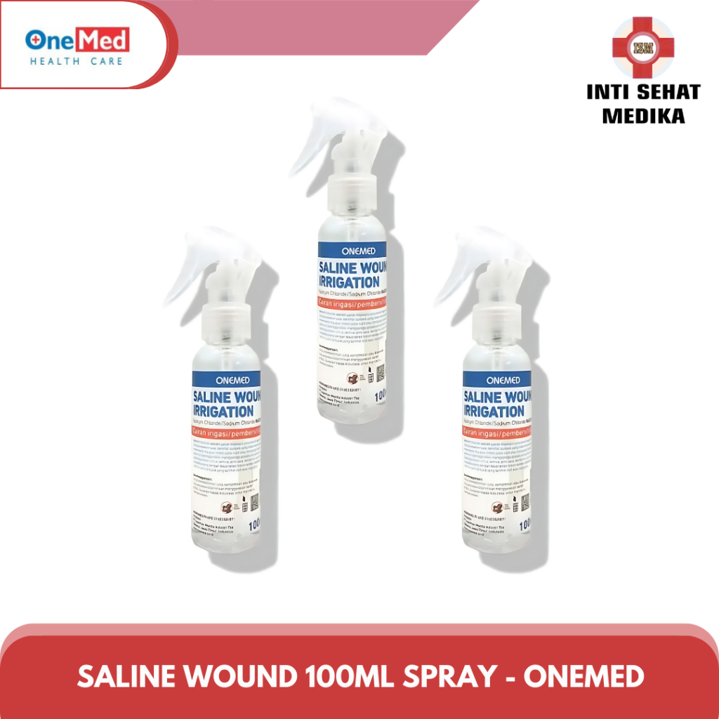 Saline Wound Irrigation Spray 100 Ml (Nacl 0.9%) / Cairan Pembersih Luka - ONEMED