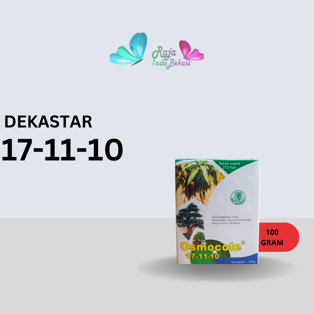 Ori Dekastar Plus 17-11-10 Te 100 Gram Pupuk DEKASTAR Osmocote 14-14-14 Daun Anggrek Majemuk Dekasta