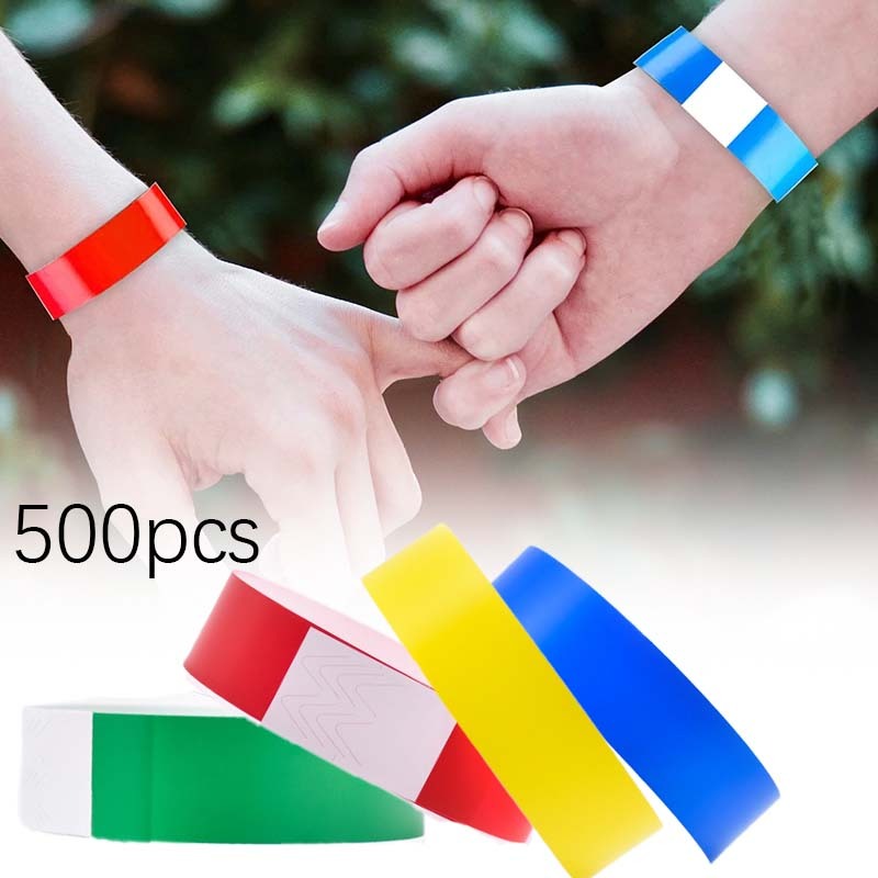 

500pcs Gelang Tiket Gelang Tiket Konser Event Wahana Entry Universal Cepat Free Desaign