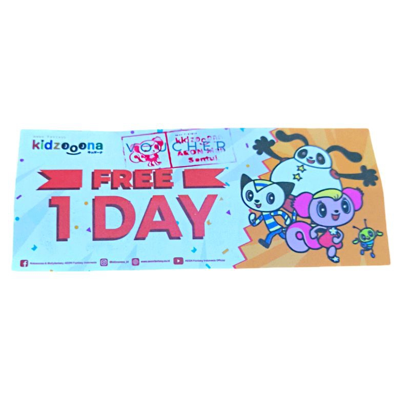 tiket kidzoona seharian di Aeon sentul