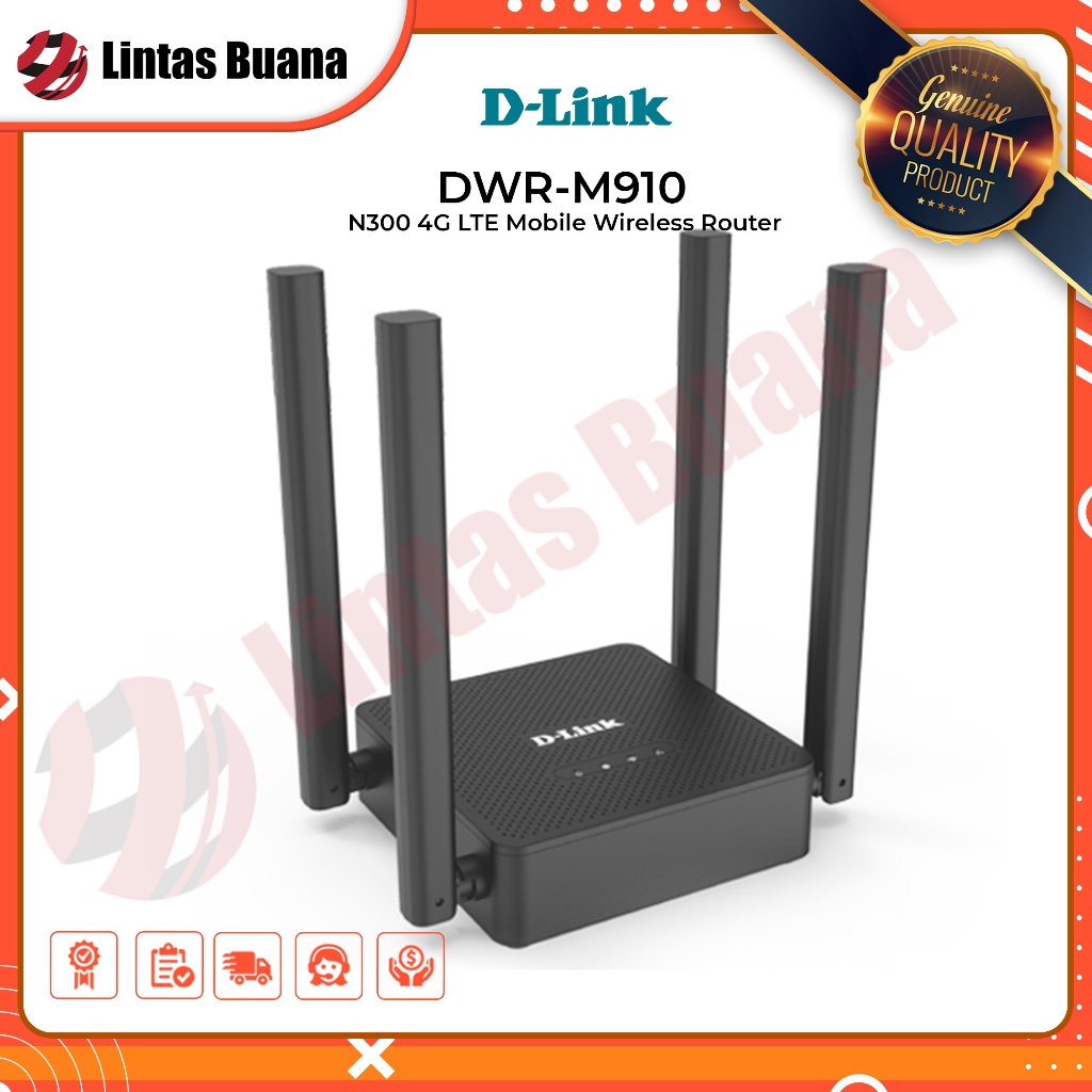 D-Link DWR-M910 N300 4G LTE Mobile Wireless Router | DLink DWR M910 Router SIM card
