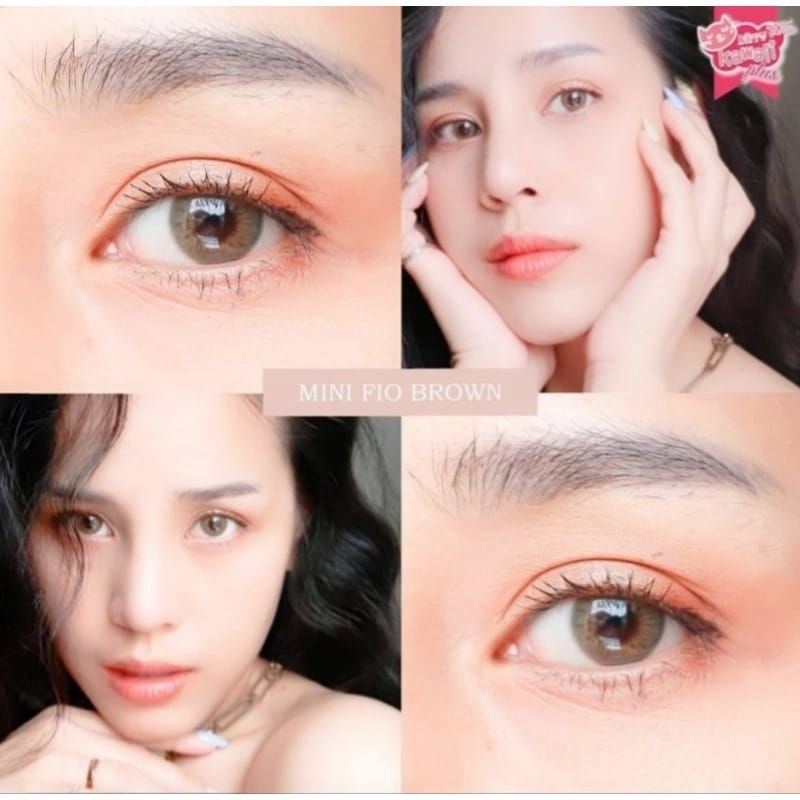 Softlens Mini Fio By Kitty Kawaii Grey / Brown ( Normal & Minus )