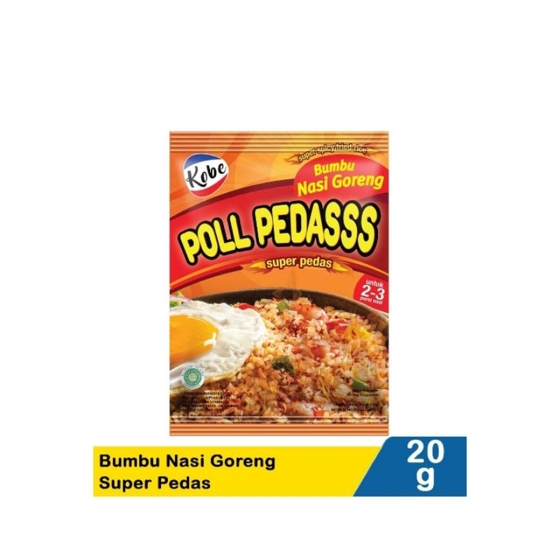 

Kobe Bumbu Nasi Goreng Super Pedas 20G