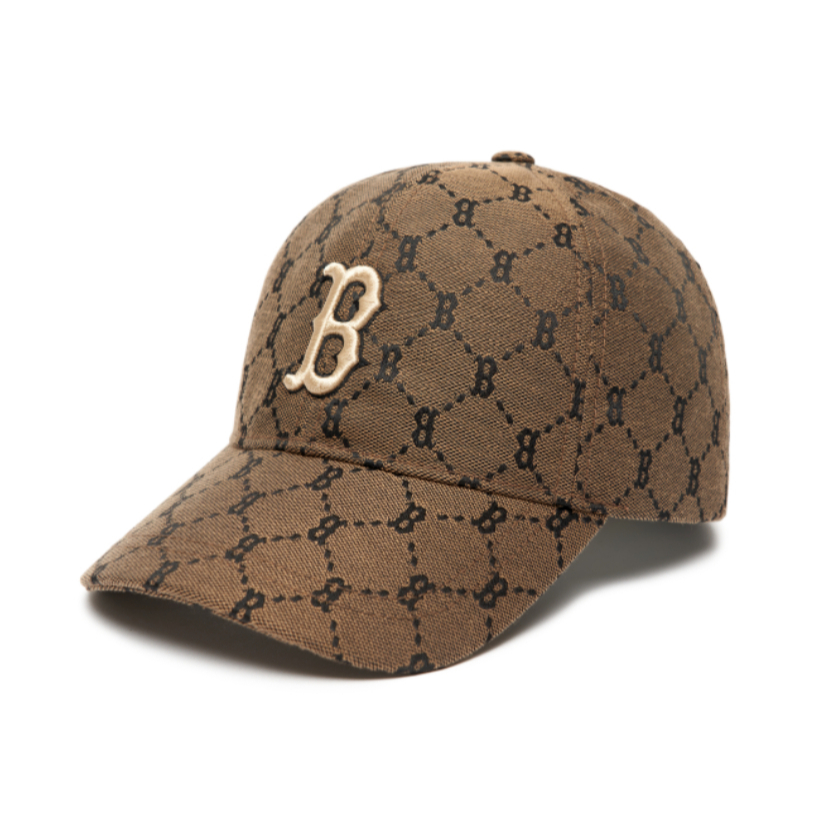 Topi Boston MLB Monogram Korean Baseball Major League Logo Bordir