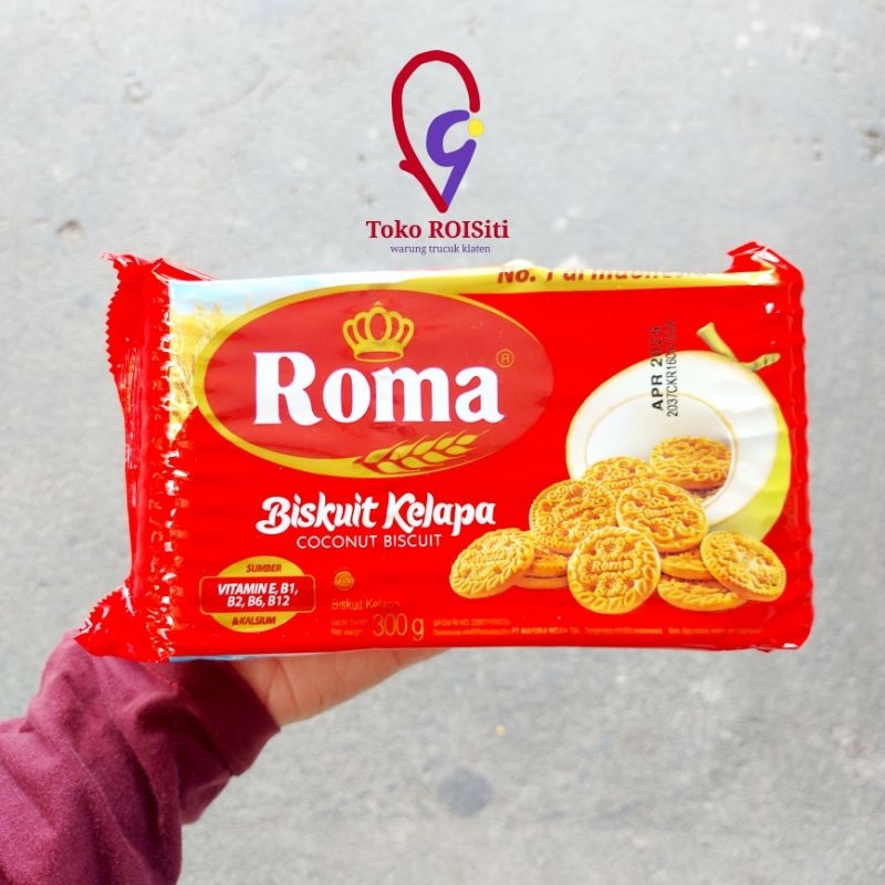 

(TRS) roma biskuit kelapa 300gr gratis packing kardus