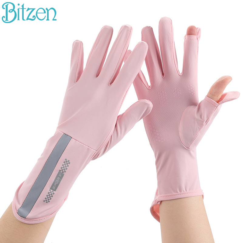 Bitzen Sarung Tangan Motor Cewek Anti UV Sarung Tangan Motor Wanita Pelindung Sinar Matahari