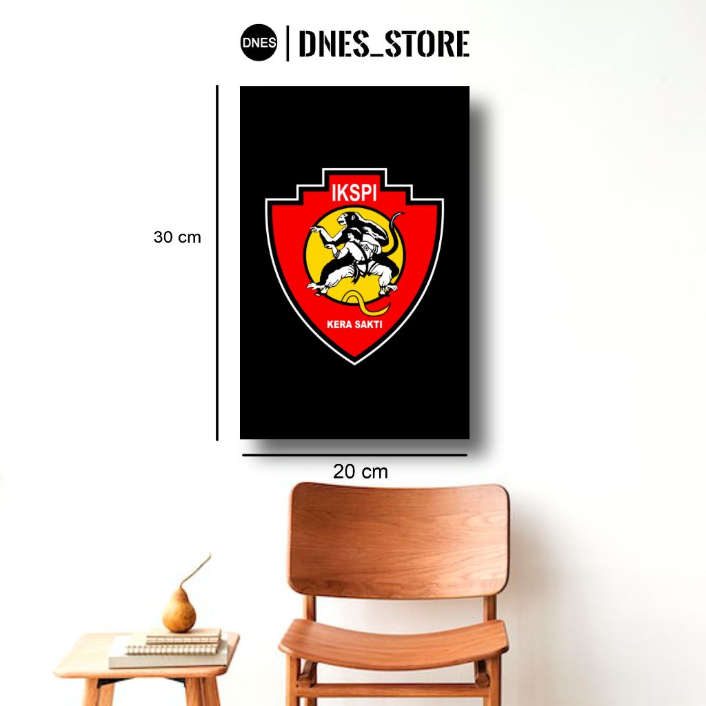 Wall Decor IKSPI Kera Sakti Ukuran 30cm x 20cm Hiasan Dinding Poster Kayu
