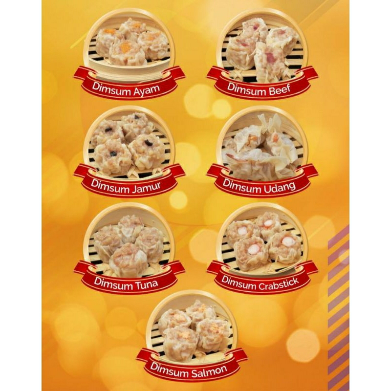 

Dimsum Mix Variant Isi 100pcs Cikarang Bekasi Termurah