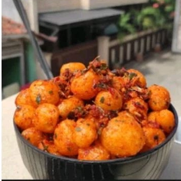 

Cimol Crispy Pedas - Cimor pedas Daun jeruk