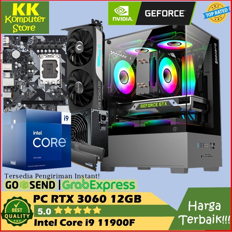 pc gaming core i9 11900f | rtx 3060 12g [ pc rakitan gaming editing core i9 11900 | rtx 3060 12gb ]