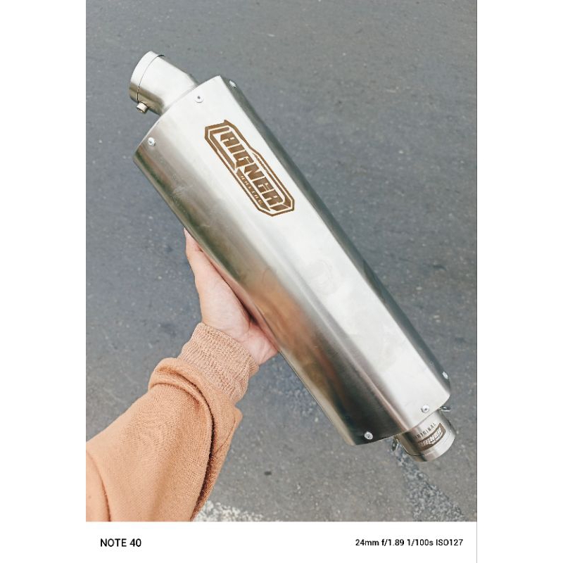 Knalpot original AIGNER racing pnp R15 Vixion Cbr150 GSX R25 MT25 Cbr250rr Ninja250fi DLL