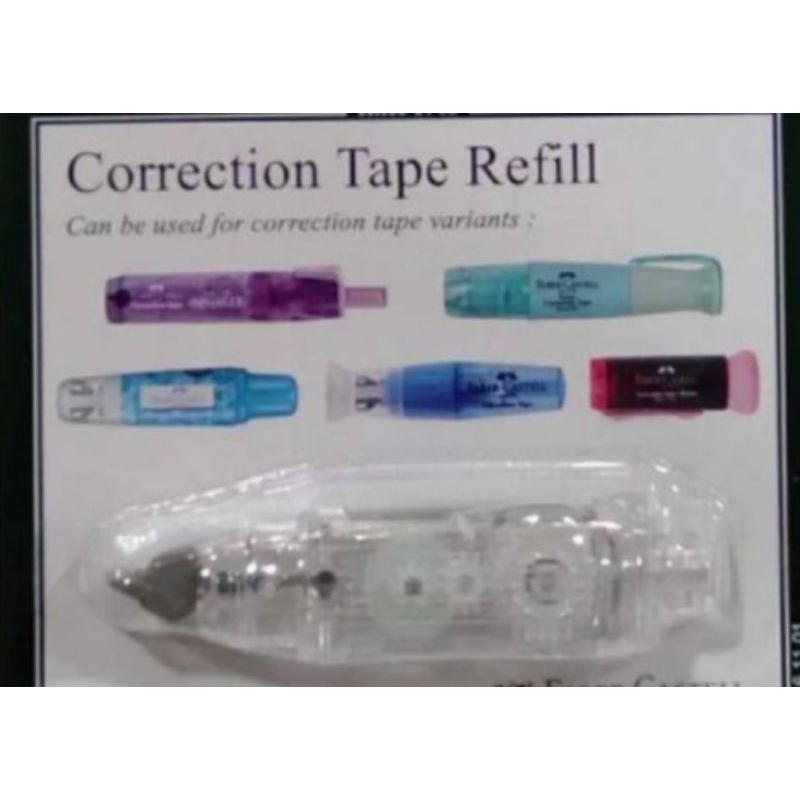 

(1 set)Refill corection/Refill corection twist/isi corection tape fabercastell/isi tip ex fabercastell/Refill roll tape fabercastel