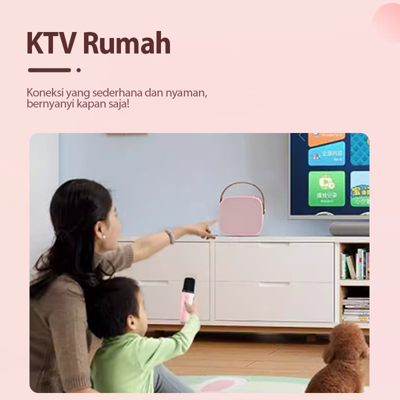 RJ1 CODspeaker mini karoke Speaker Bluetooth Karaoke 2 Mic Set Salon Bluetooth bt Speaker karoke