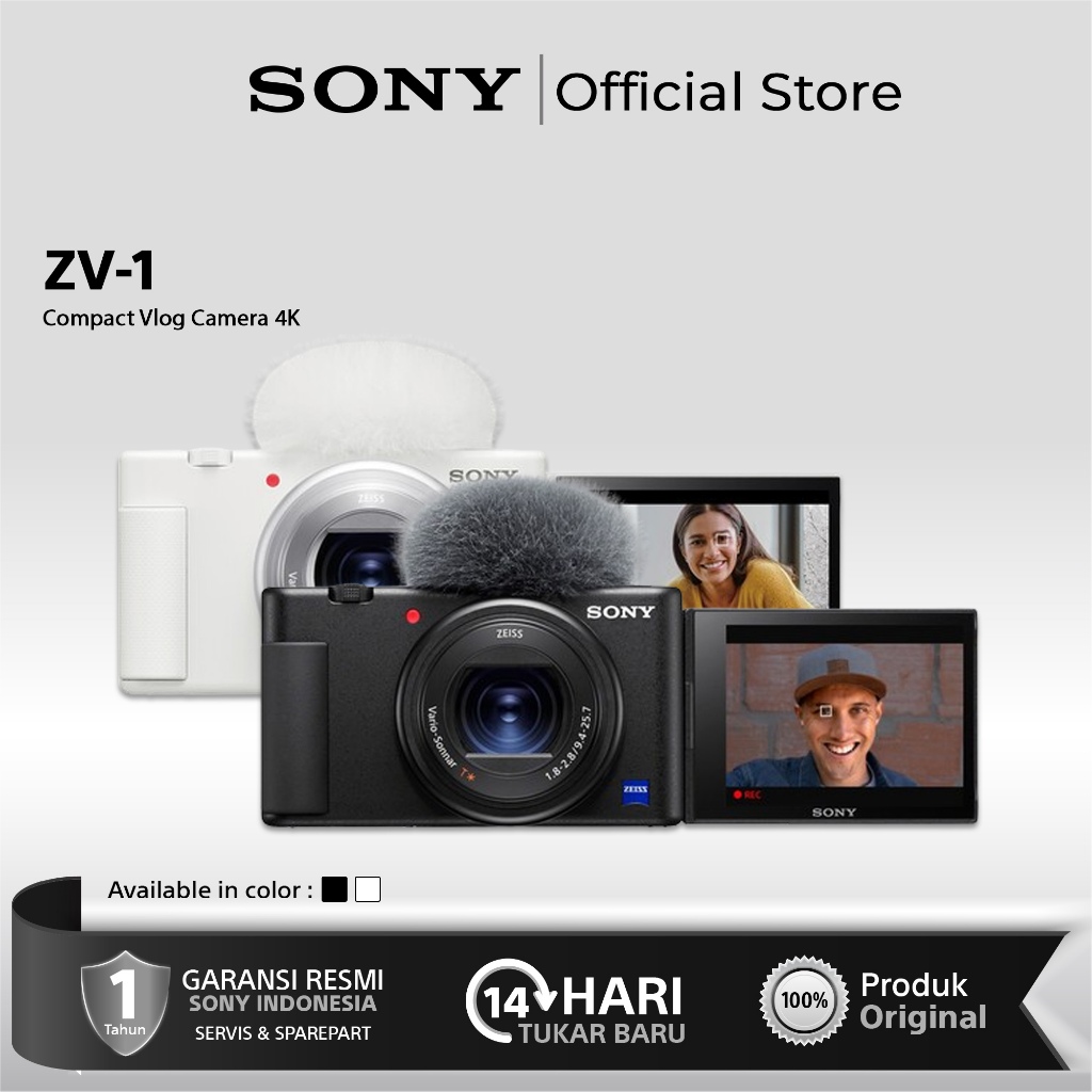 SONY ZV-1 Digital Compact Camera / Sony ZV1 Vlogging Camera 4K Video