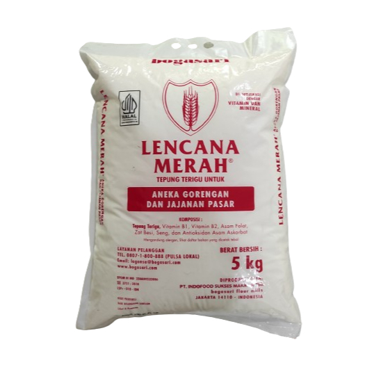 

Tepung Terigu Lencana Merah 5Kg