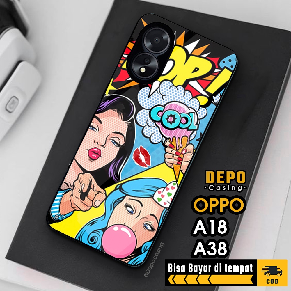 Case Oppo A18 A38 Casing Oppo A18 A38 Casing Depo Casing [GIRL] Case Glossy Case Aesthetic Custom Ca
