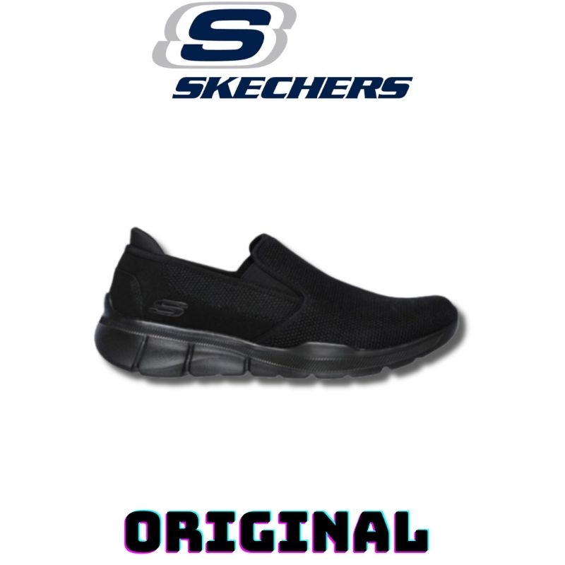 Sepatu Skechers Slip On Equalizer 3.0 Black Men's ( 52937/BBK ) Original