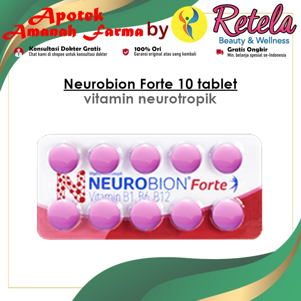 Neurobion Forte Strip 10 Tablet / Vitamin B complex