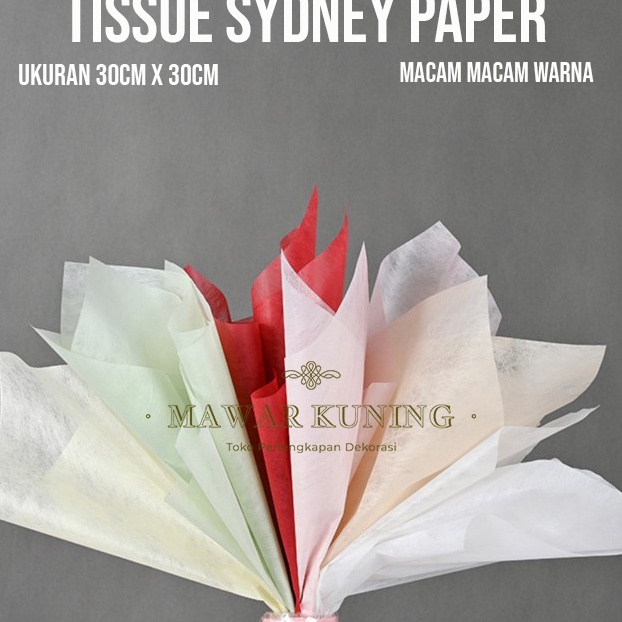 

HARGA TERJANGKAU 4 Lembar Tissue Sydney Paper 3 CM x 3 CM Kertas Tissue Sydney