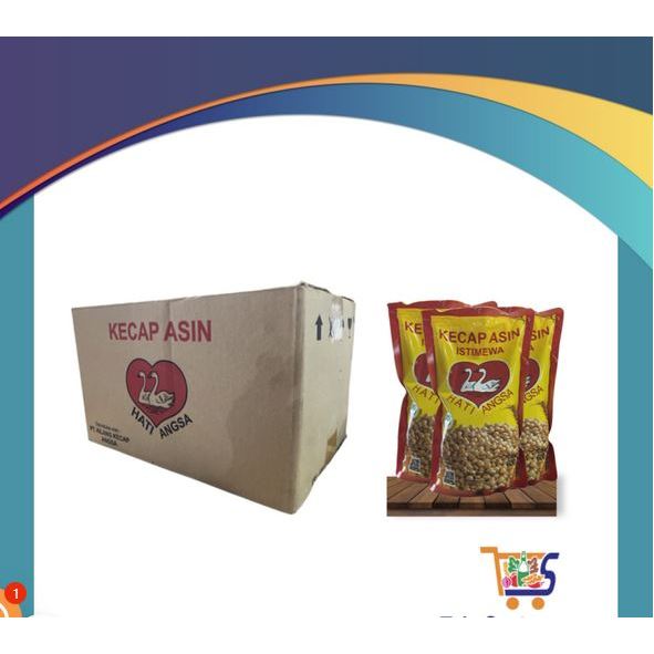 

Kecap Asin Cap 2 Dua Hati Angsa Medan Refill Pouch Pack 600ml / 600 ml 1dus 1 dus 1karton 1 karton