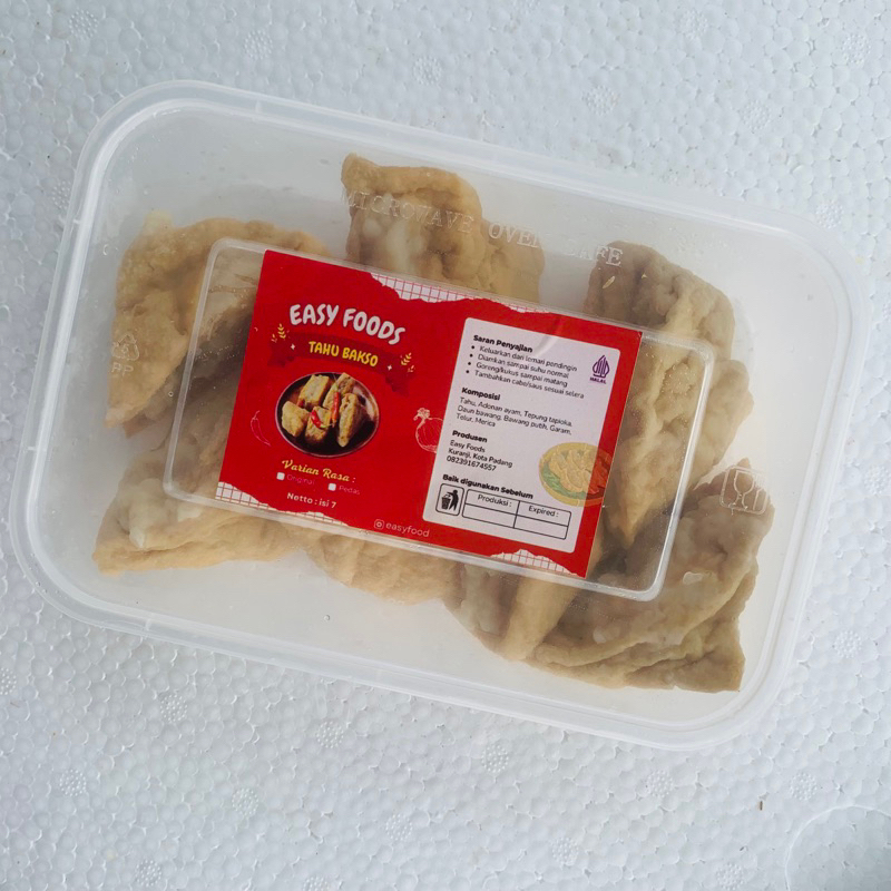 

Tahu Bakso Isi 7 potong Non MSG Asli Padang Rak Sayur Padang