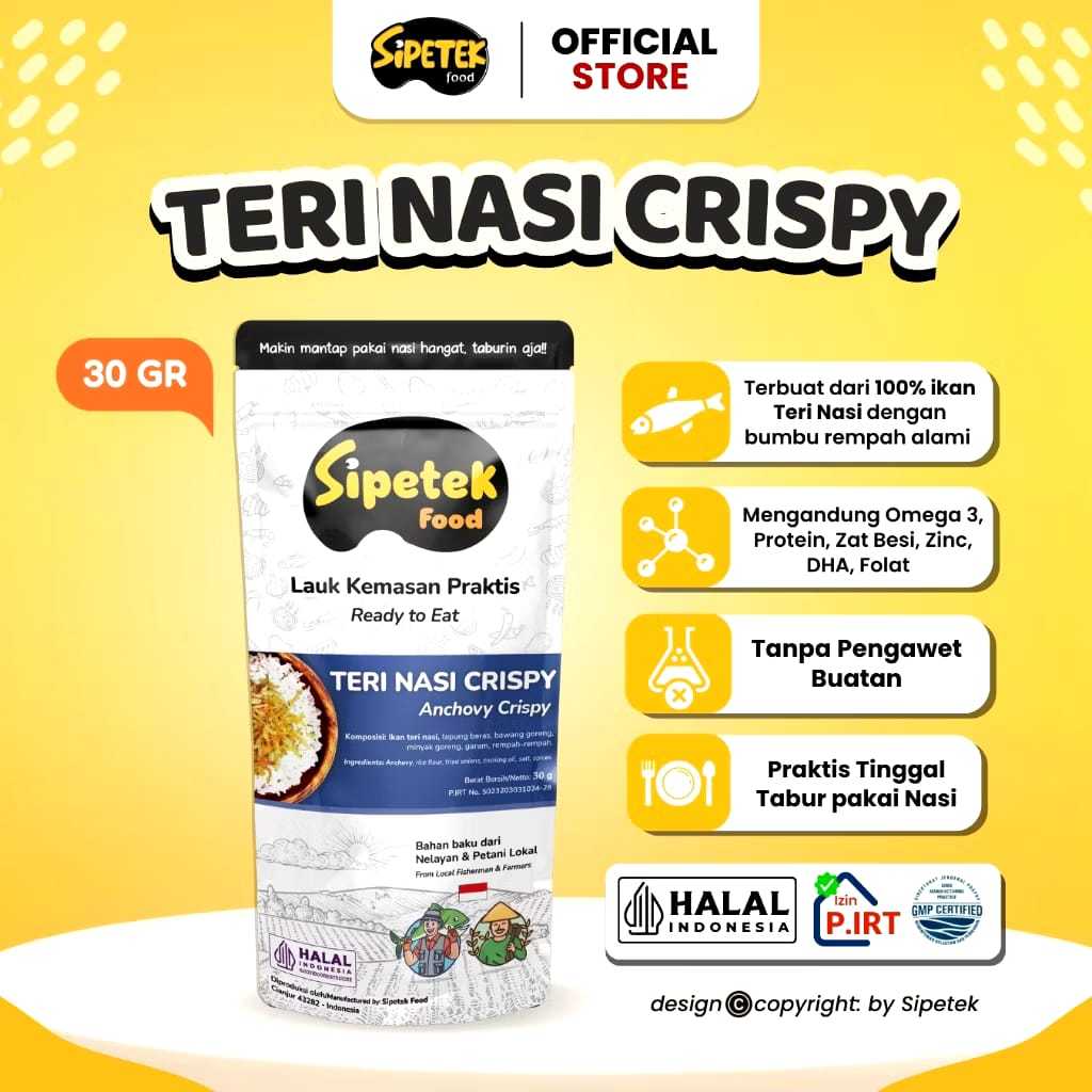 

Ikan Teri Crispy - Sipetek 30 gr