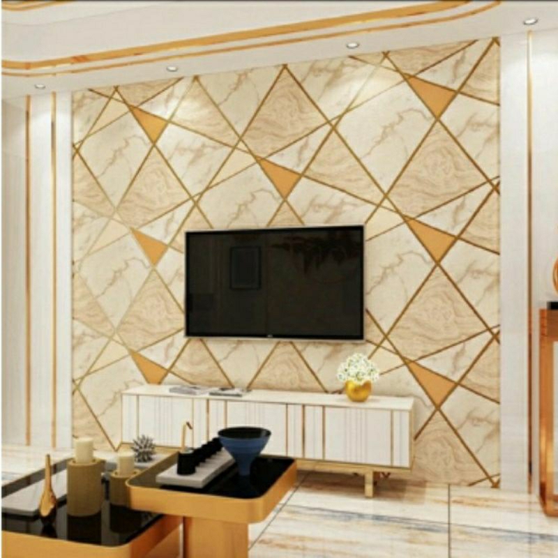 wallpaper dinding termurah motif keramik modern