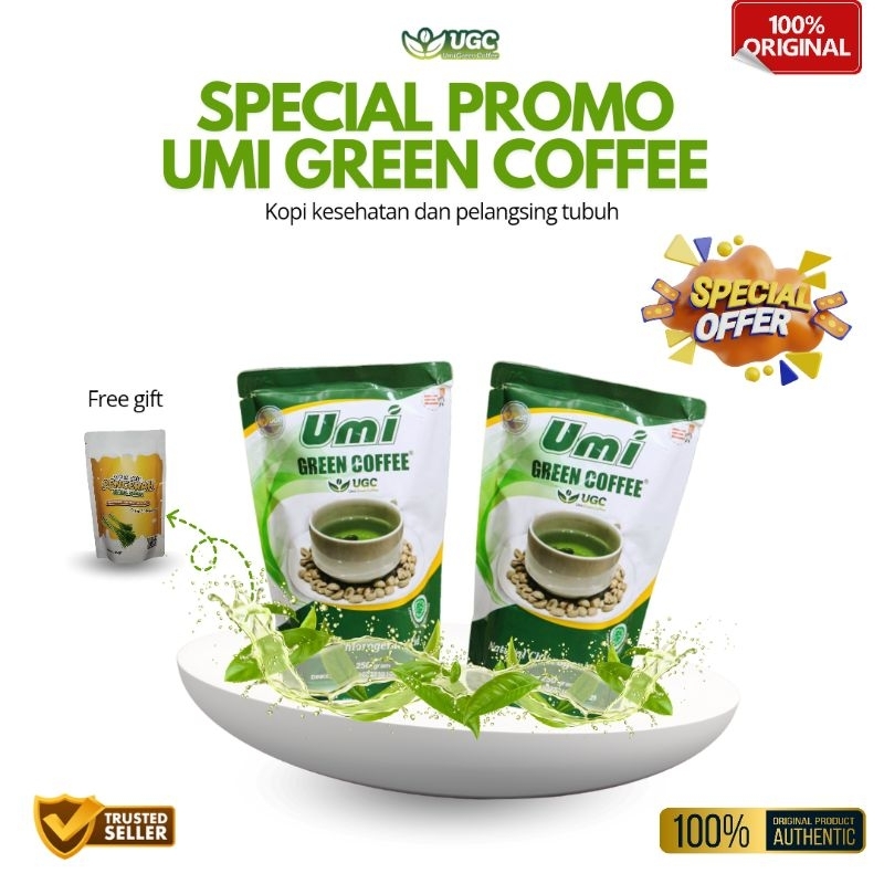 

100% Original|UmiGreenCoffee|2BungkusfreeLosclean|PelangsingdanKesehatan|Original|Asli|MitraresmiBerID|FreeLosclean