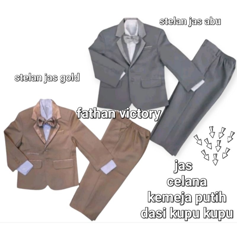 jas anak laki-laki setelan jas anak laki-laki setelan tuxedo anak laki-laki premium 0-16