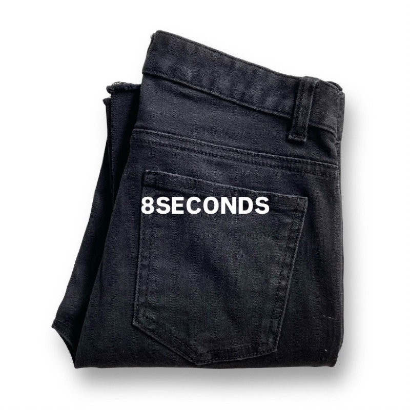 8 Seconds Cropped Jeans Black