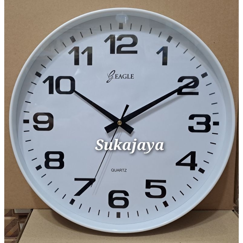 jam dinding jumbo/besar bagus eagle 36cm