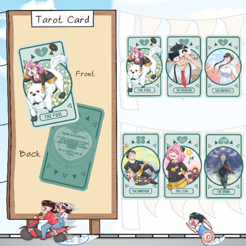 Kartu Tarot Spy x Family - Spy x Family Tarot Card