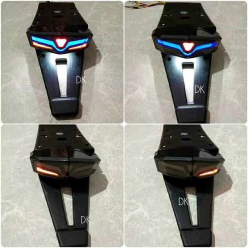 Lampu Stop Belakang LED KLX D160 - Buntut Skakbor KLX D-Tracker