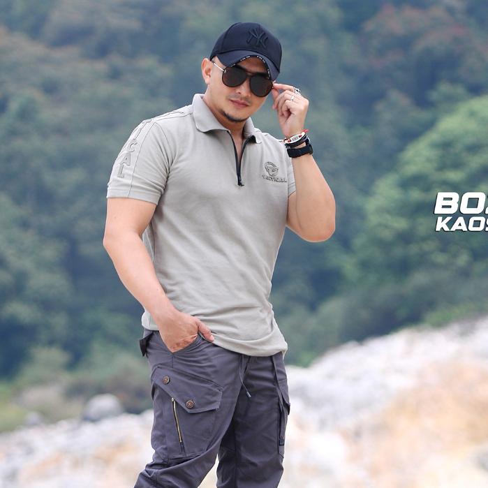 KAOSBOS.ID - Kaos Distro Baju Polo Tactical Pria Lengan Pendek Berkerah