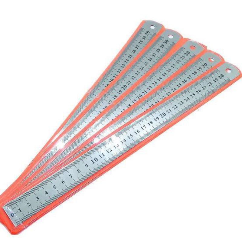 

Mistar Besi 30 cm Penggaris Panjang 12 Inchi