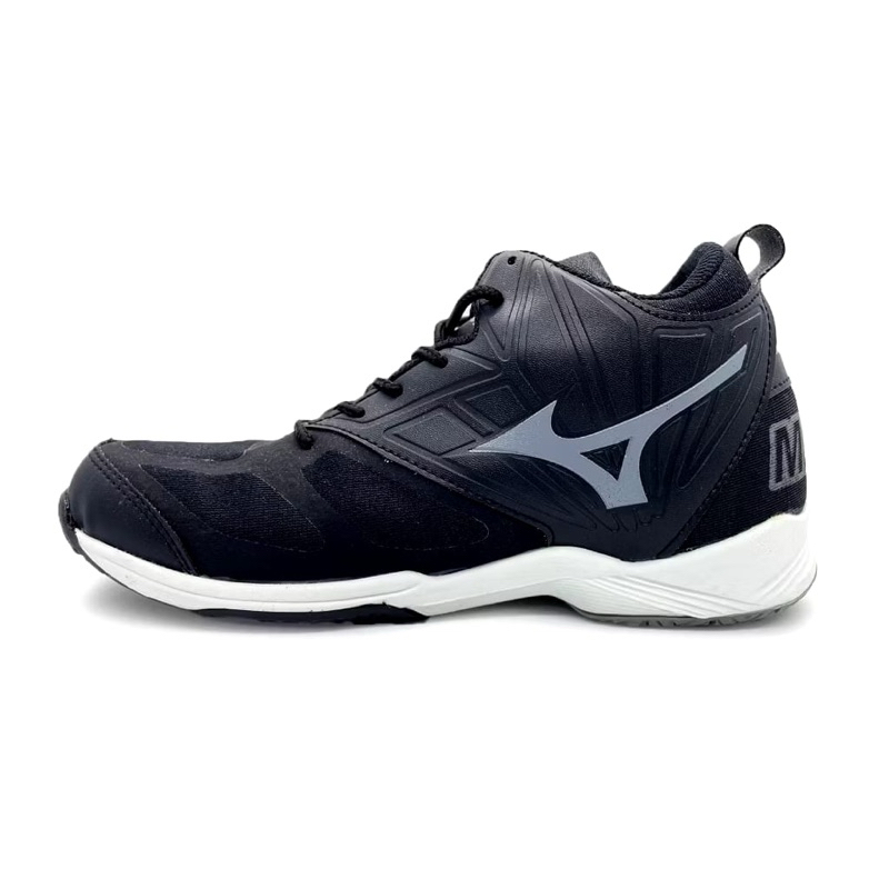 Sepatu olahraga Mizuno Hitam abu sepatu volly badminton kualitas premium
