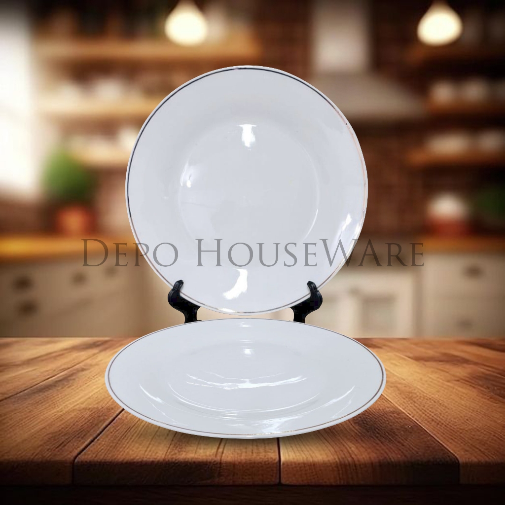 Piring Keramik Cantik Elegan untuk Rumah & usaha / Piring Makan Saji / Piring saji bulat / Piring sa