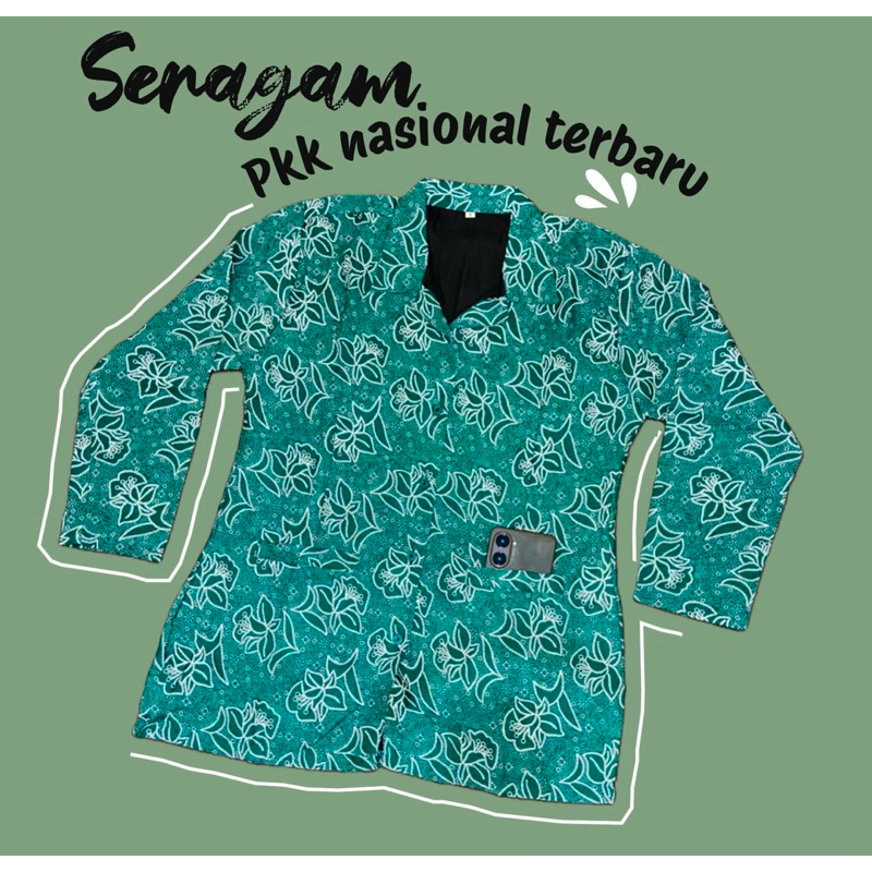 SERAGAM Batik PKK terbaru /  Baju PKK terbaru / Batik PKK terbaru / seragam pkk hijau tosca