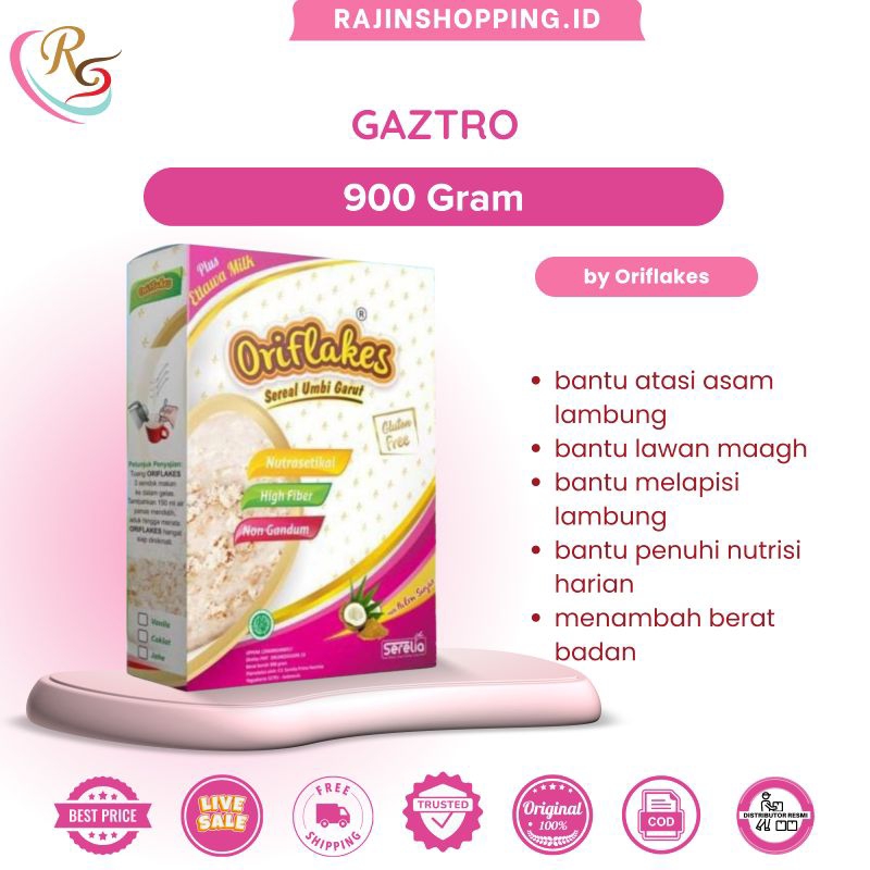 

ORIFLAKES GASTRO ASAM LAMBUNG 900GR SEREAL UMBI GARUT