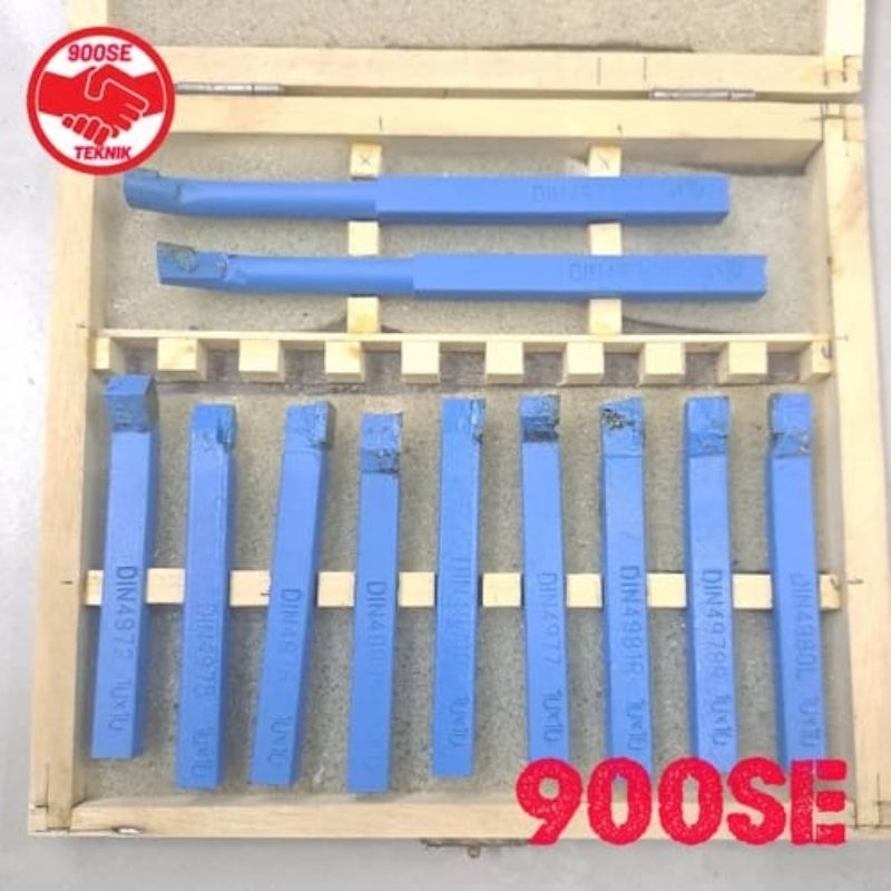 11pcs Pahat Gagang Bubut Set Pisau Pahat Bubut Besi Carbide