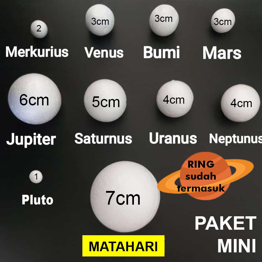 

Paket Bola Gabus Tata Surya Planet Matahari Mini Isi 10 Biji Sekolah