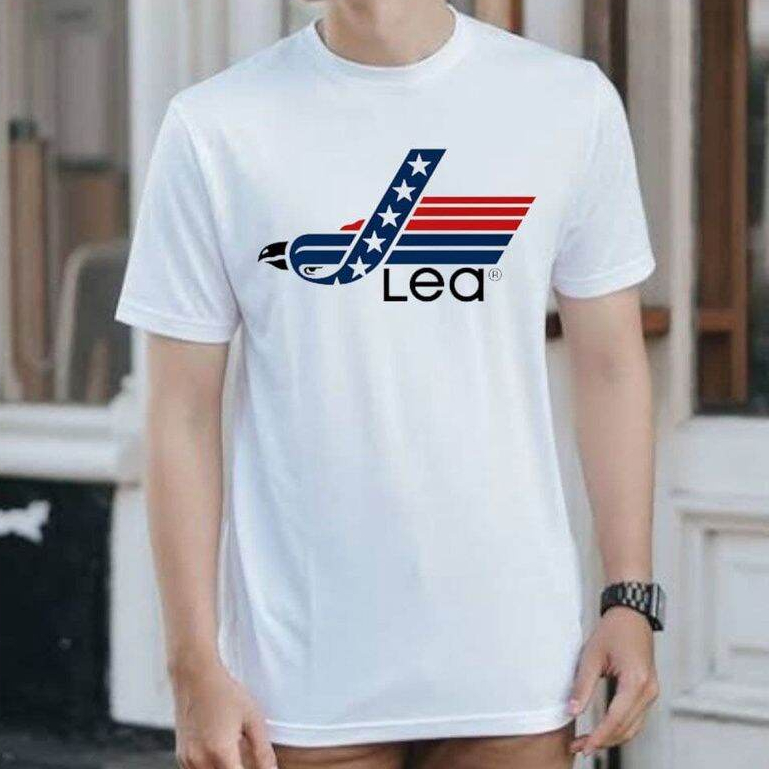 Kaos Pria Branded Lea Distro Premium M L XL XXL Original Model Terbaru - Tshirt Putih Cowok