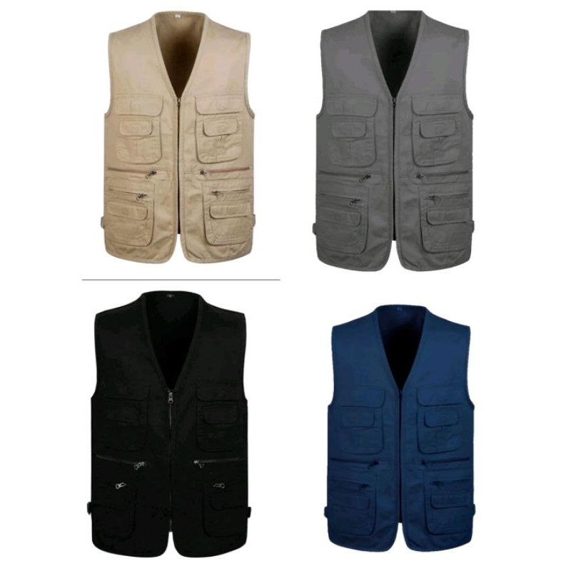 Rompi vest rompi campas rompi pria rompi lapangan rompi pria tebel rompi original