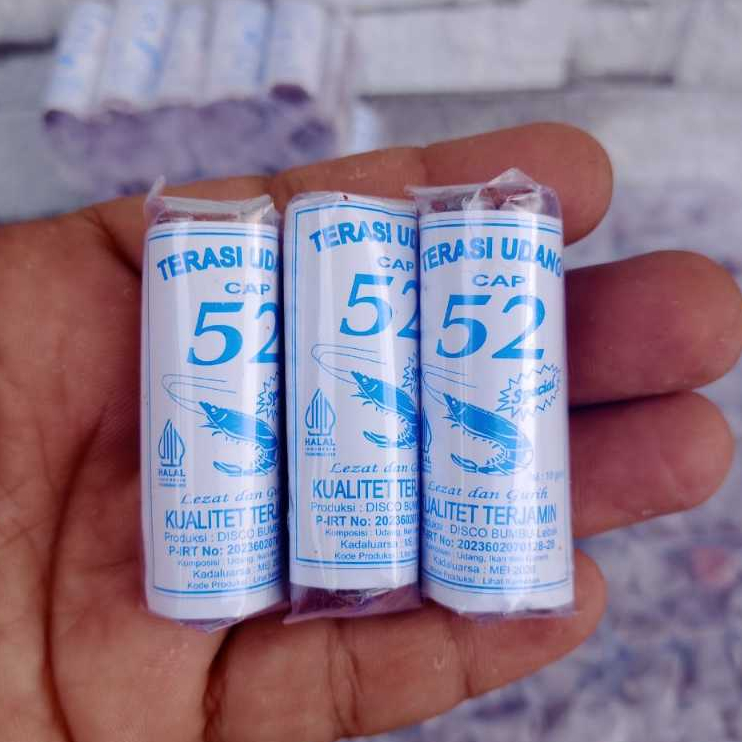 

Terasi Udang Cap 52 (1 pack isi 10 pcs)