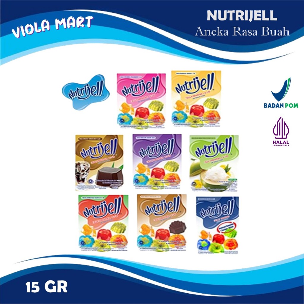 

NUTRIJELL Aneka Rasa Buah (Kemasan Besar) 15gr / Jelly Powder Instant