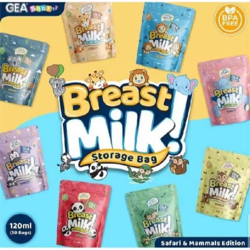 Gea kantong asi 120ml kantong penyimpan asi kantong asi