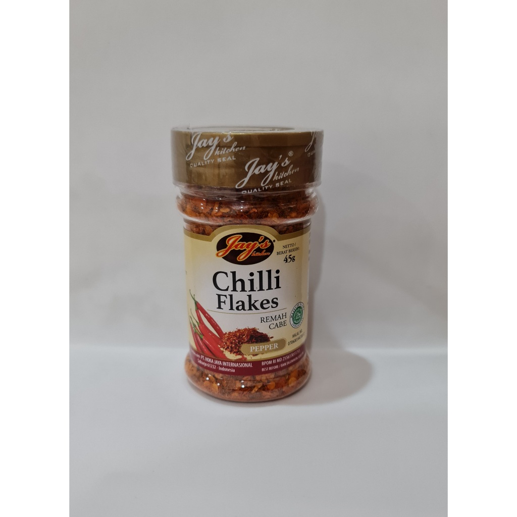 

Cabe cabai kering chili chilli flakes flake kasar Jays Jay's Kitchen 45 Gram